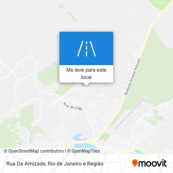 Rua Da Amizade mapa
