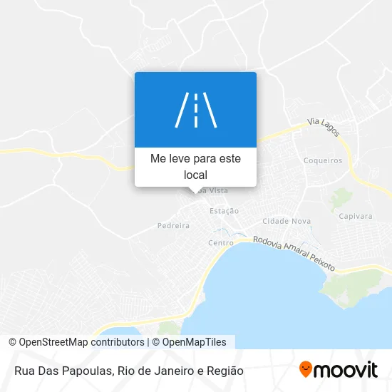 Rua Das Papoulas mapa