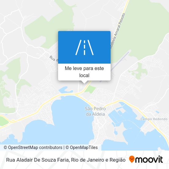 Rua Aladair De Souza Faria mapa