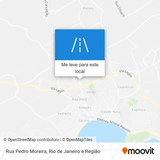 Rua Pedro Moreira mapa