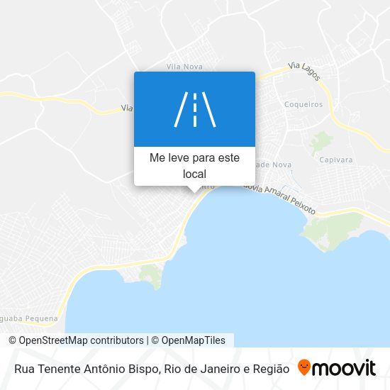 Rua Tenente Antônio Bispo mapa