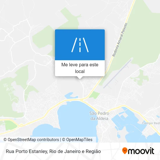 Rua Porto Estanley mapa