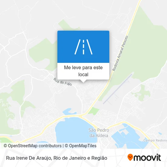 Rua Irene De Araújo mapa