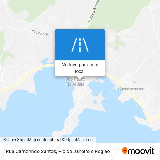 Rua Camerindo Santos mapa