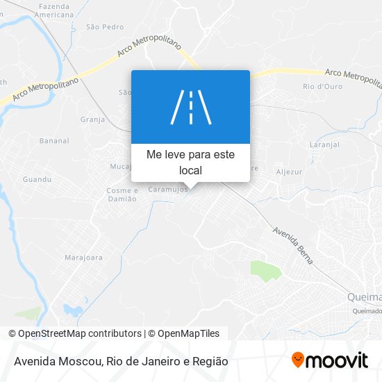 Avenida Moscou mapa