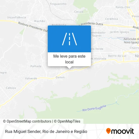 Rua Miguel Sender mapa
