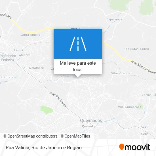 Rua Valicia mapa