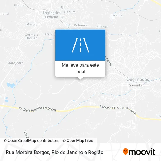 Rua Moreira Borges mapa