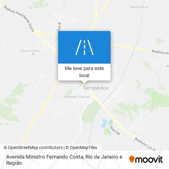 Avenida Ministro Fernando Costa mapa