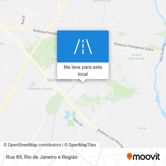Rua 89 mapa