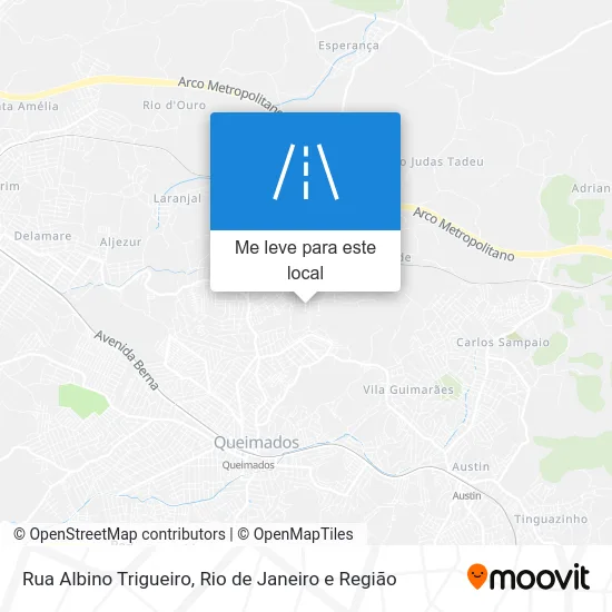 Rua Albino Trigueiro mapa