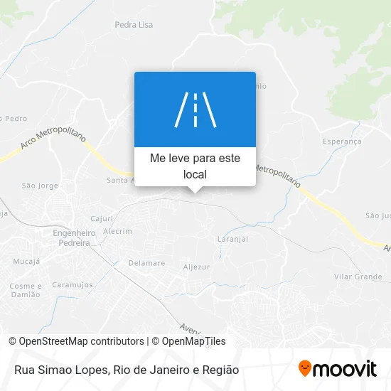 Rua Simao Lopes mapa