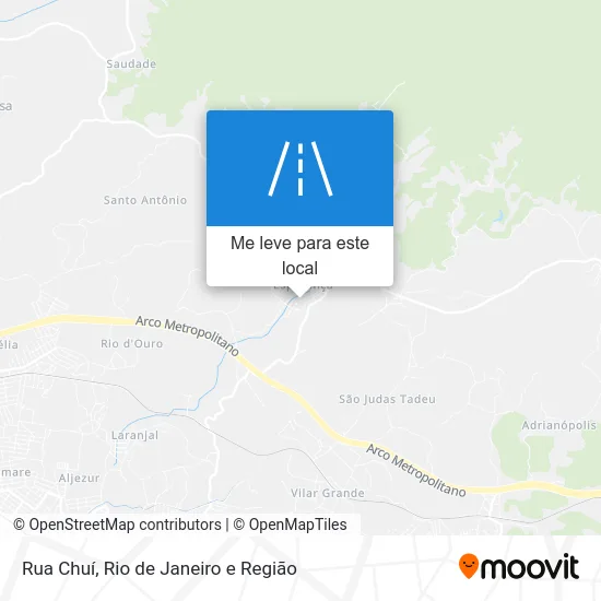 Rua Chuí mapa
