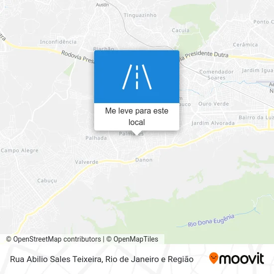 Rua Abilio Sales Teixeira mapa