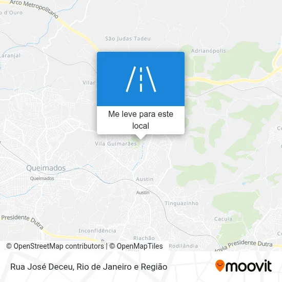 Rua José Deceu mapa