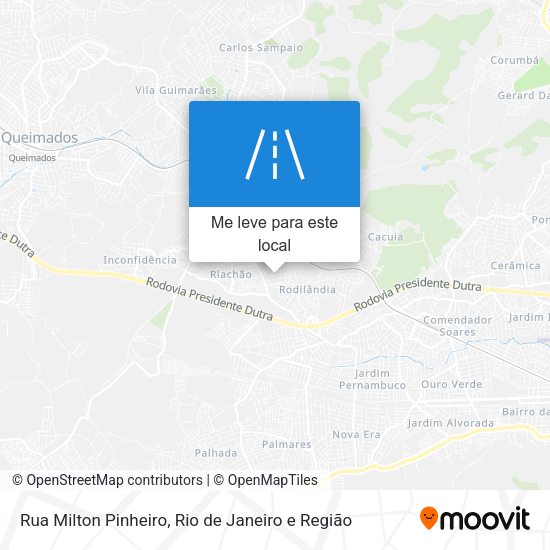 Rua Milton Pinheiro mapa