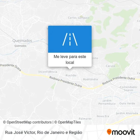 Rua José Victor mapa