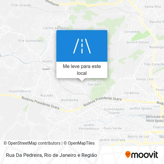 Rua Da Pedreira mapa
