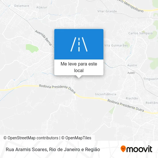 Rua Aramis Soares mapa