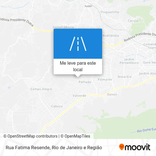 Rua Fatima Resende mapa