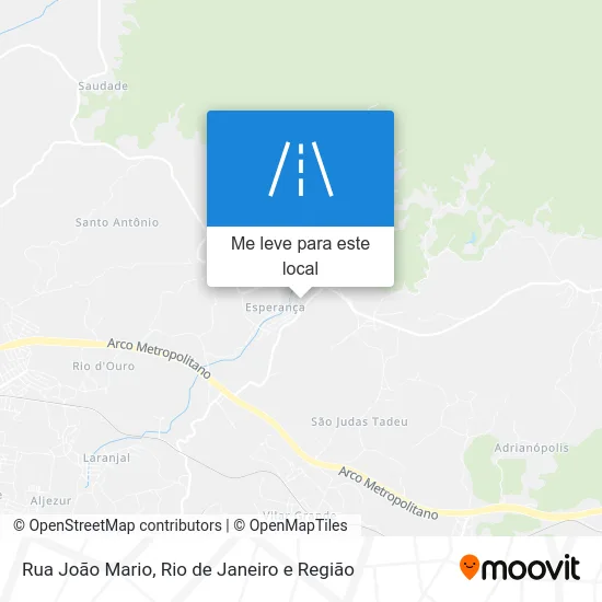 Rua João Mario mapa