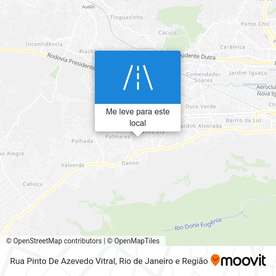 Rua Pinto De Azevedo Vitral mapa