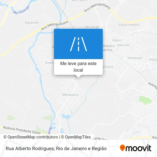 Rua Alberto Rodrigues mapa