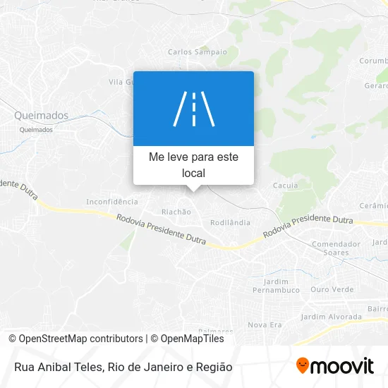 Rua Anibal Teles mapa