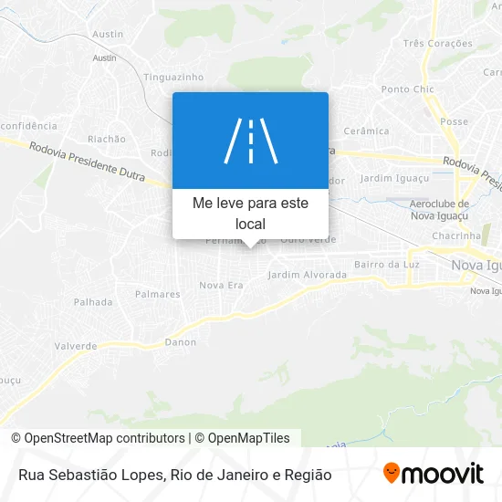 Rua Sebastião Lopes mapa