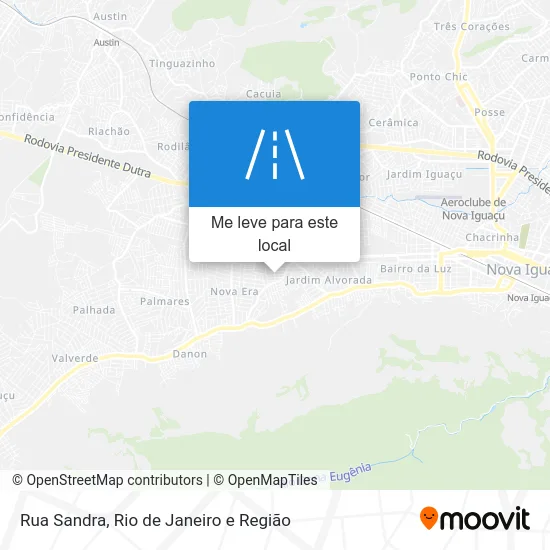 Rua Sandra mapa