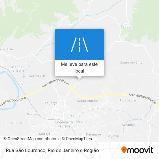 Rua São Lourenco mapa