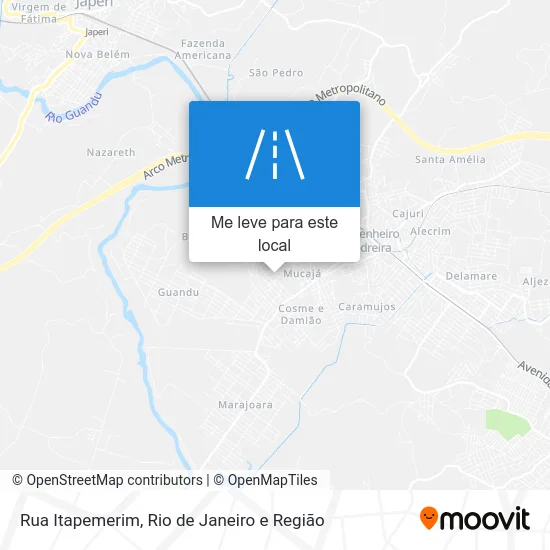Rua Itapemerim mapa