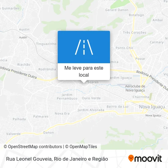 Rua Leonel Gouveia mapa