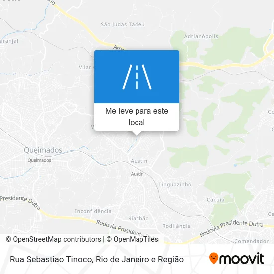 Rua Sebastiao Tinoco mapa