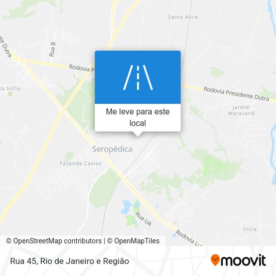 Rua 45 mapa