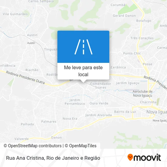 Rua Ana Cristina mapa