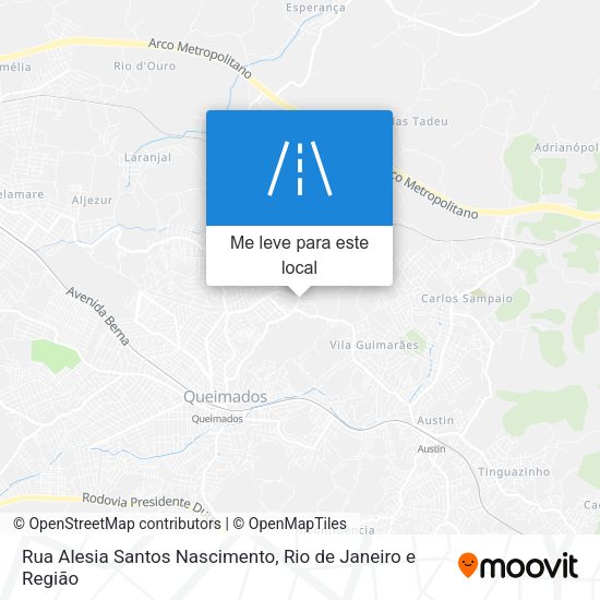 Rua Alesia Santos Nascimento mapa