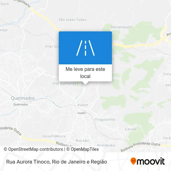 Rua Aurora Tinoco mapa