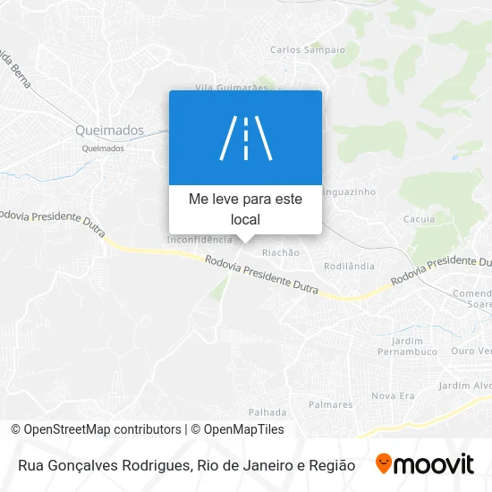 Rua Gonçalves Rodrigues mapa