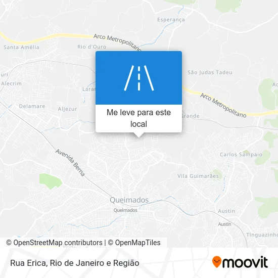 Rua Erica mapa