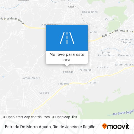 Estrada Do Morro Agudo mapa