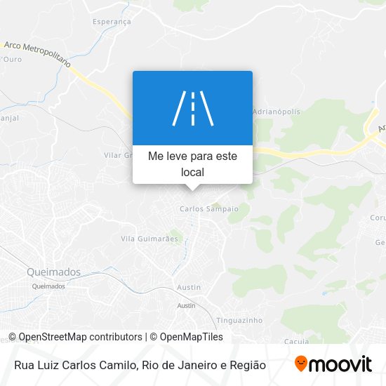 Rua Luiz Carlos Camilo mapa