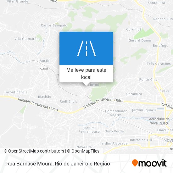 Rua Barnase Moura mapa