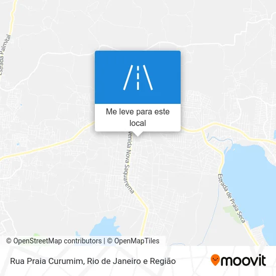 Rua Praia Curumim mapa
