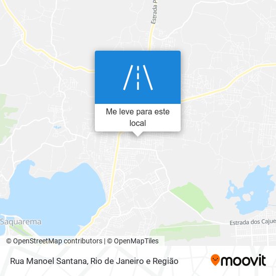 Rua Manoel Santana mapa