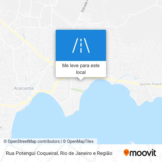 Rua Potengui Coqueiral mapa