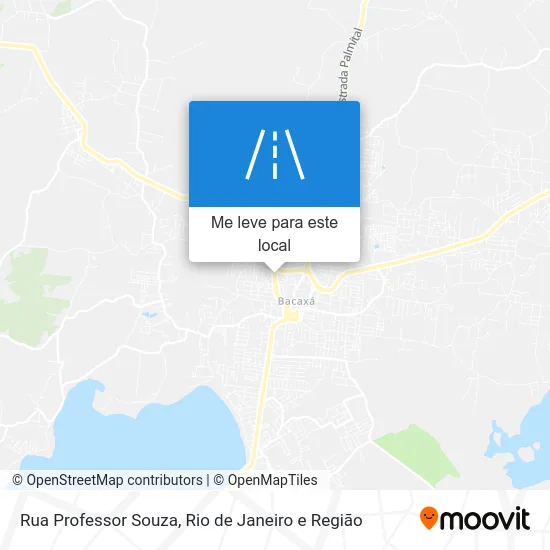 Rua Professor Souza mapa