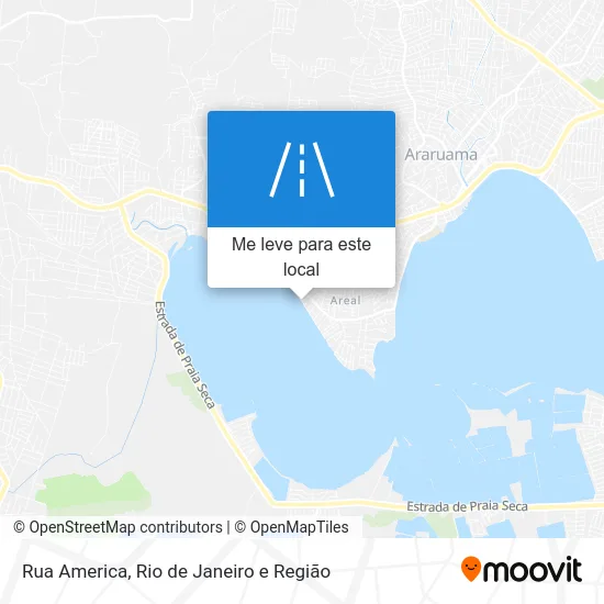 Rua America mapa