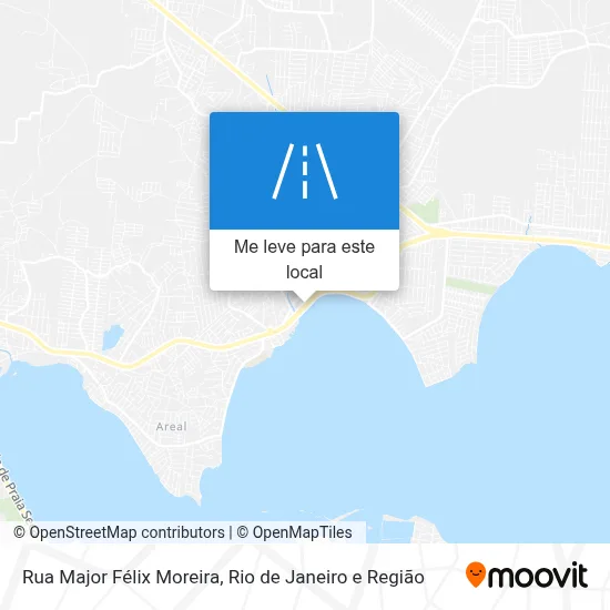 Rua Major Félix Moreira mapa