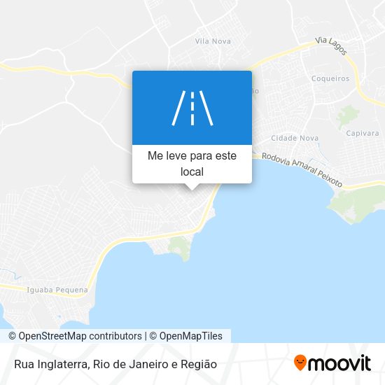 Rua Inglaterra mapa